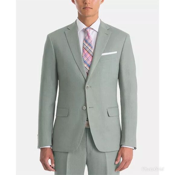 Revolve Ralph Lauren UltraFlex Classic-Fit Sage Linen Sport Coat - Picture 1 of 9
